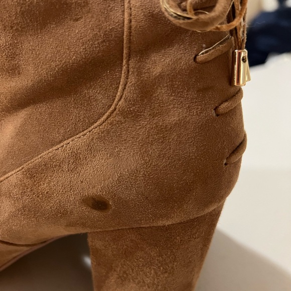 Aldo Brown Lace-Up Suede Boots - Picture 8 of 12